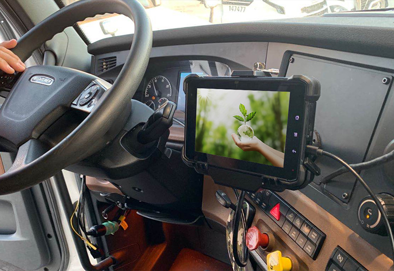 tablet robusto para gerenciamento de resíduos