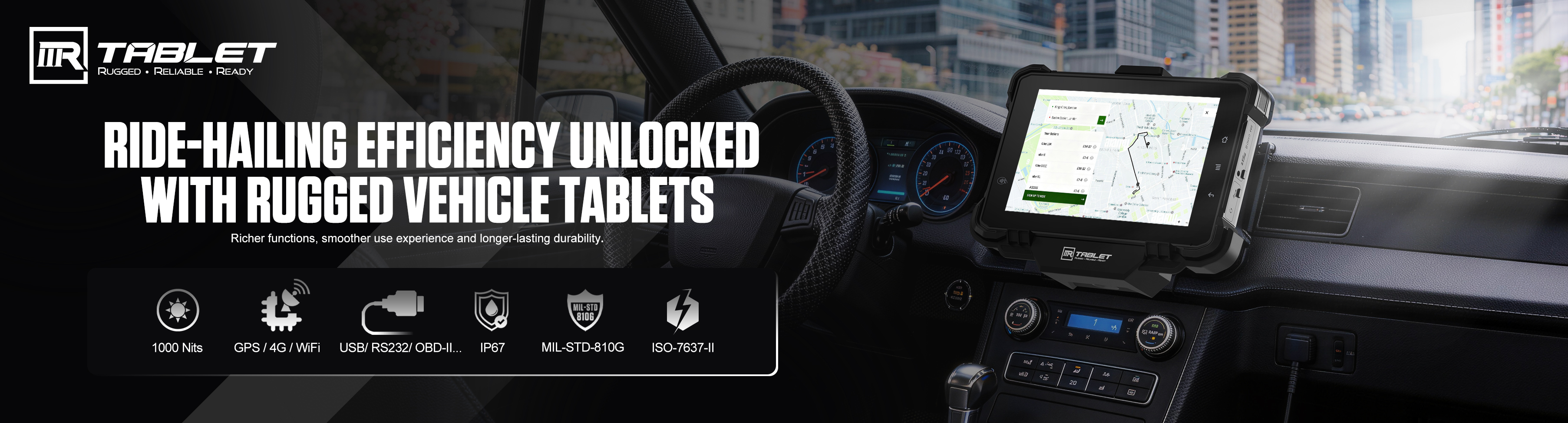 My Ride Tablet News - Ride-Hailing Efficiency Unlocked with Rugged Vehicle Tablets
