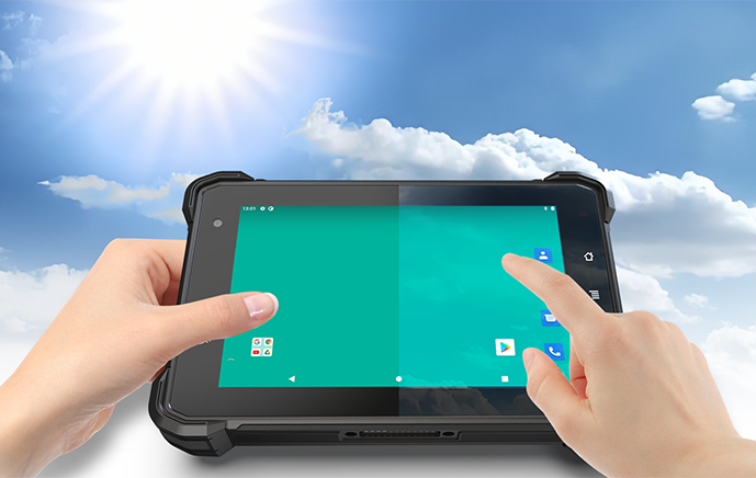 Sunlight readable tablet
